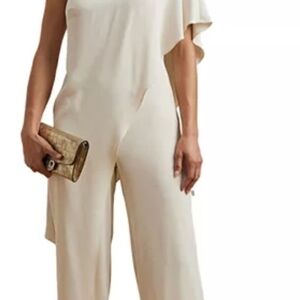 Elegant Cream Jumpsuit